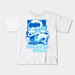 Sneaker Holic Argon Blue Kids T-Shirt